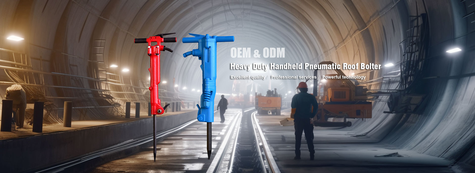 Kina Heavy Duty handhållen pneumatisk takbult